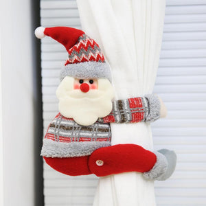 Christmas creative curtain buckle cartoon doll decoration hotel restaurant decoration doll buckle window pendant