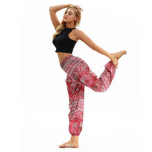 Load image into Gallery viewer, Belly dance sports loose wide-legged pants travel yoga pants casual lantern pants.