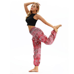 Belly dance sports loose wide-legged pants travel yoga pants casual lantern pants.