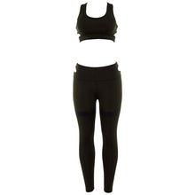 Load image into Gallery viewer, Solid Color Women&#39;s Yoga Fitness Bra and Trousers Sport Yoga Set