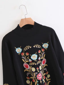 Fashion Wild Embroidery Sweater