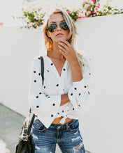 Load image into Gallery viewer, Polka Dot Puff Sleeve Tops Shirt Blouse