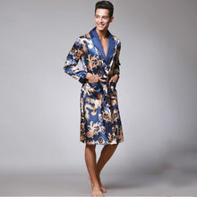 Load image into Gallery viewer, Silk summer men&#39;s nightgown bathrobe