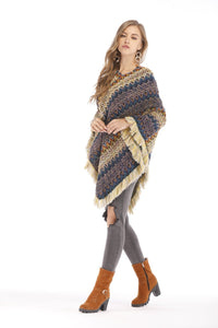 Knit Autumn Winter Tassel Outwear Sweater Tops