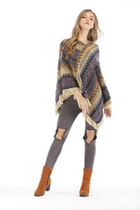 Knit Autumn Winter Tassel Outwear Sweater Tops
