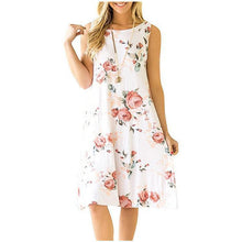 Load image into Gallery viewer, Spring / Summer Sleeveless Pullover Element Printed Pocket Swing Vest Dress-1