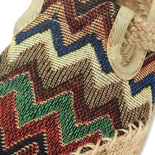 Load image into Gallery viewer, Vintage Pattern Colorful Stripe Flax National Wind Retro Slip On Flat Shoes