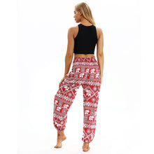 Load image into Gallery viewer, Square Elephant Pattern Digital Printing Yoga Pants Loose Women&#39;s Sports Lantern Pants Belly Dance Casual Yoga Pants 3