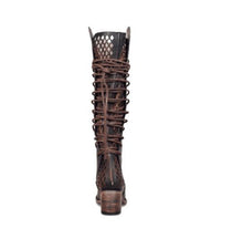 Load image into Gallery viewer, Boho Winter Low Heel Bandage Long Boots
