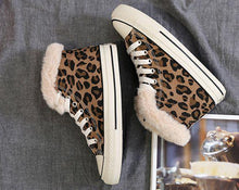 Load image into Gallery viewer, Winter High-Top Leopard Print Wild Warm Snow Boots