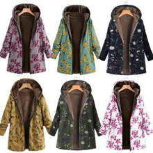 Load image into Gallery viewer, Autumn And Winter Women Hooded Thick  Long Coat