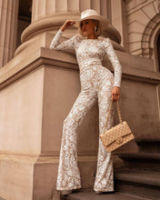 Load image into Gallery viewer, Socialite Compound Lace Slim Jumpsuit