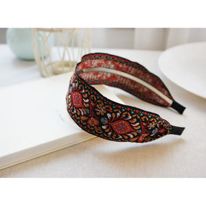 National Embroidery Fabric Hairband  Headband