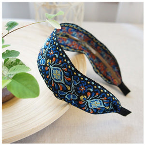 National Embroidery Fabric Hairband  Headband