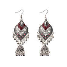 Load image into Gallery viewer, Retro Exotic Drops of Love Nepal Birdcage Bell Pendant Earrings