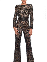 Load image into Gallery viewer, Socialite Compound Lace Slim Jumpsuit