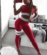 Cut Out Yoga Gym Bra And Leggings Suits