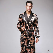 Load image into Gallery viewer, Silk summer men&#39;s nightgown bathrobe