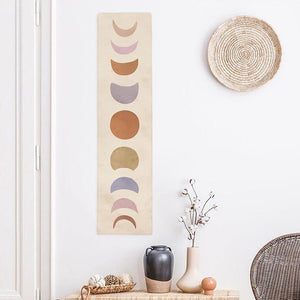 Abstract Art Moon Phase Tapestry Cute Moon Tapestry Wall Hanging for Bedroom Living Room Decor