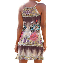 Load image into Gallery viewer, Bohemian Print Off-shoulder Dress Casual Retro Print Elegant Seaside Holiday Beach Skirt