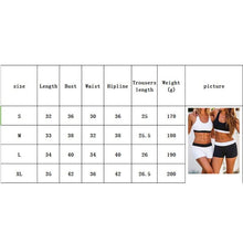 Load image into Gallery viewer, Elastic Sports Leisure Bra Shorts Set  Women Black White Yoga Gym Fitness Female Crop Top Exercise Sportswear Sexy Jogging Suit