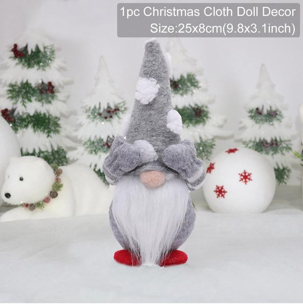 Gnome Christmas Faceless Doll Merry Christmas Decorations For Home Cristmas Ornament Xmas Navidad Natal New Year