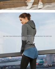 Load image into Gallery viewer, Splice Color Gym Workout Jackets Women Quick Dry Yoga Seamless Sport Fitness Coat Outwear Zipper Training Running Jacket Women&#39;s