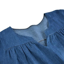 Load image into Gallery viewer, Summer Women&#39;s Baggy Tunic Dress Denim Shirt