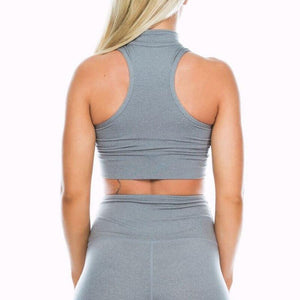 Women Gym White Yoga Crop Tops Yoga Shirts Sleeveless T Shirt Solid Gym Running Tops Slim Workout Fitness Yoga Shirt Tops