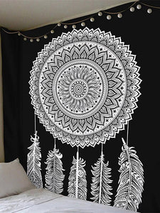 Bohemia Mandala Tribe Style Floral Wall Hanging Tapestry