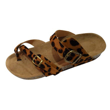 Load image into Gallery viewer, women flip flops ladies slippers Retro beach Leopard Print Flats Sandals