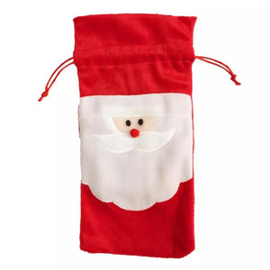 Wine Bottle Cover Bag Decoration Home Party Santa Claus Christmas Party Dinner Decoration Party