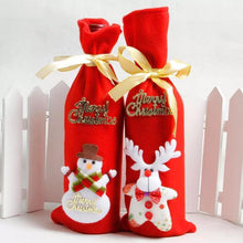Load image into Gallery viewer, Wine Bottle Cover Bag Decoration Home Party Santa Claus Christmas Party Dinner Decoration Party Natale