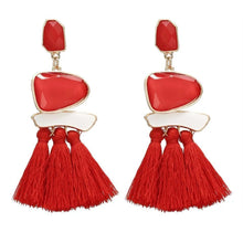Load image into Gallery viewer, Trend Boho Vintage Statement Jewelry Ethnic Fringe Earrings Pendientes Mujer Moda Long Tassel Earring for Xmas party