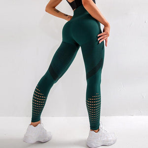 Women Yoga Pants Sports Running Sportswear Stretchy Fitness Leggings Seamless Athletic Gym Compression Tights Pants
