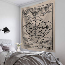 Load image into Gallery viewer, Mandala Tapestry Tarot Card  Wall Hanging Astrology Divination Witchcraft Room Decor Bedspread Throw Cover Sun Moon Wall Decor