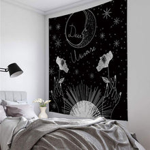 Load image into Gallery viewer, Mandala Tapestry Tarot Card  Wall Hanging Astrology Divination Witchcraft Room Decor Bedspread Throw Cover Sun Moon Wall Decor