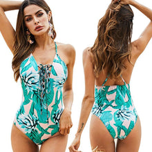 Load image into Gallery viewer, New Women Sling swimsuit Siamese Sexy Printed Bikini
