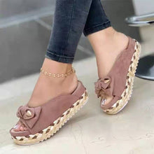 Load image into Gallery viewer, New Summer Womens Sandals Color Bow-Knot Casual Women Slippers Platform Female Slides Slip-On Outdoor New Female Footwear 2022