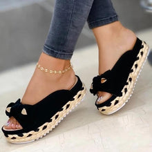 Load image into Gallery viewer, New Summer Womens Sandals Color Bow-Knot Casual Women Slippers Platform Female Slides Slip-On Outdoor New Female Footwear 2022