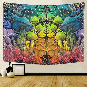 Nordic psychedelic hanging fabric background wall covering home decoration wall blanket tapestry bedroom wall hanging 95*73cm