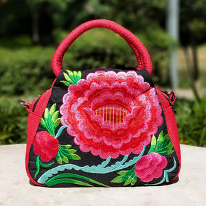 National embroidery bag linen bag handbag fabric