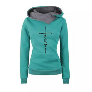 Lapel pattern embroidered hooded personalized sweater bottoming shirt