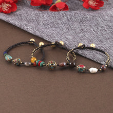 Load image into Gallery viewer, New Nepal Pearl ethnic style bracelet retro simple joker hand-woven couple bracelet