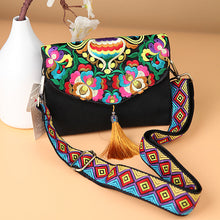 Load image into Gallery viewer, Embroidered Canvas Satchel Women&#39;s Single Shoulder Mini Messenger Bag Embroidered Bag