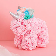 Load image into Gallery viewer, Rose Unicorn Eternal Flower Valentine&#39;s Day Christmas Gift Soap Flower Unicorn
