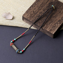 Load image into Gallery viewer, Tibetan ethnic style Nepal beads woven clavicle chain retro simple Joker fashion niche necklace