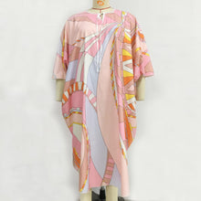 Load image into Gallery viewer, Women&#39;s dress Muslim loose large size robe printed dress