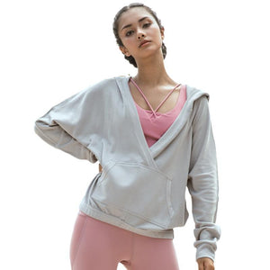 Yoga Sportswear New Solid Color Fitness and Leisure Yoga Clothes Women's Outdoor Running Sweater Hoodie Long Sleeve Coat