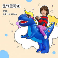 Load image into Gallery viewer, Halloween children&#39;s costume dinosaur inflatable clothes adult kids dinosaur clothes mounts Tyrannosaurus Christmas